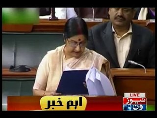 War with Pakistan not an option, Sushma Swaraj