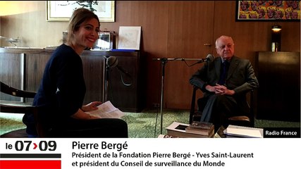 Pierre Bergé : "Je ne veux pas laisser de trace"