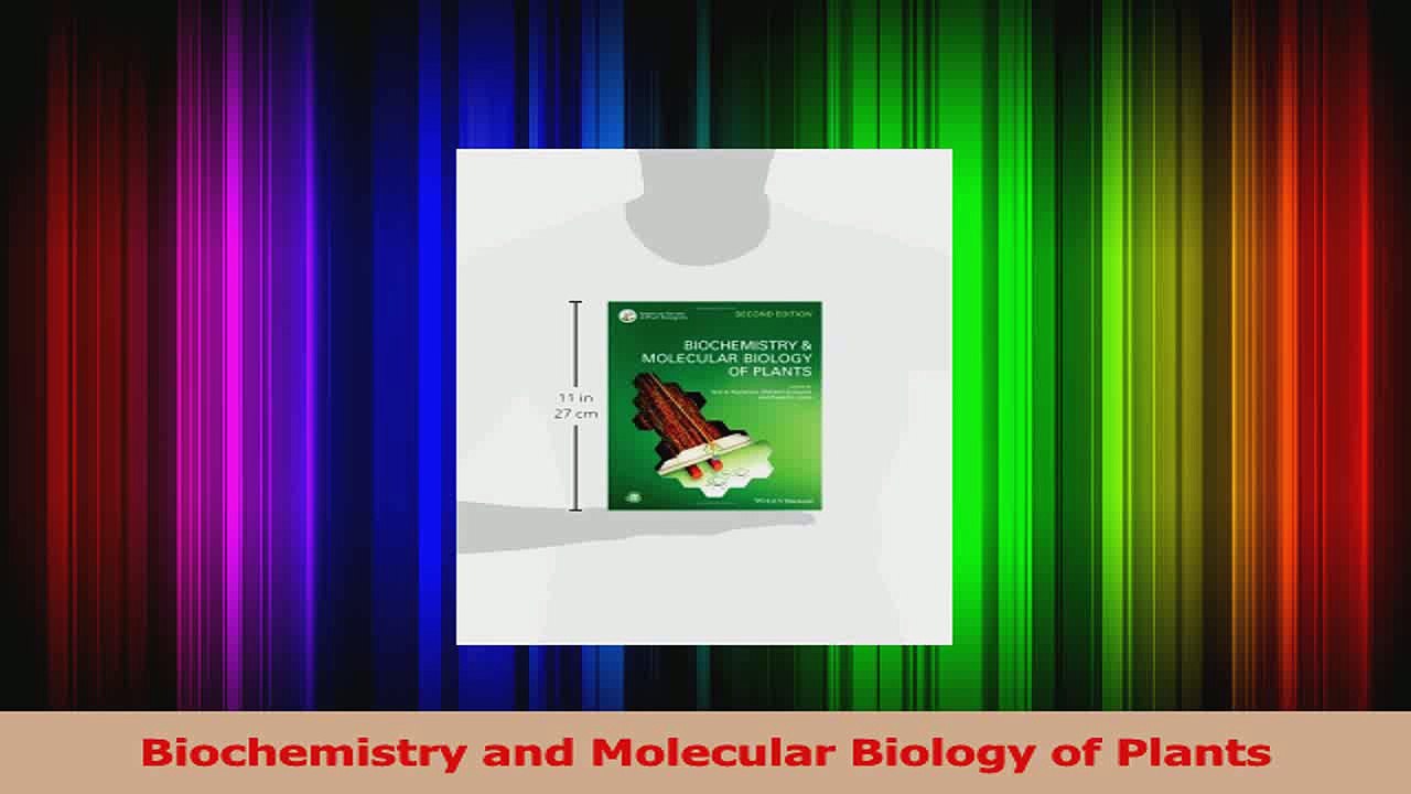PDF Download  Biochemistry and Molecular Biology of Plants Download Online
