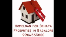 b khata loans in bangalore