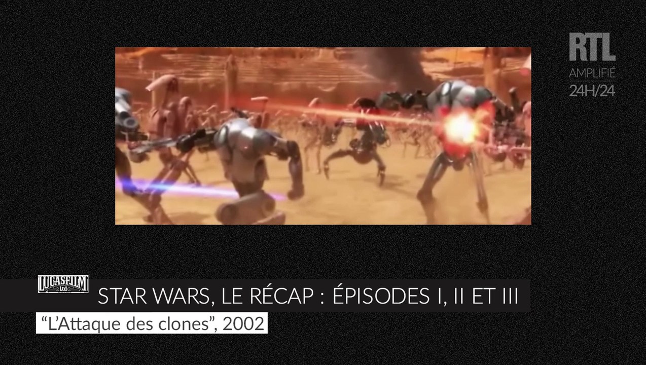 Le récap des épisodes I, II et III de "Star Wars"