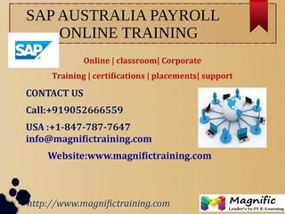 SAP AUSTRALIA PAYROLL ONLINE TRAINING IN USA