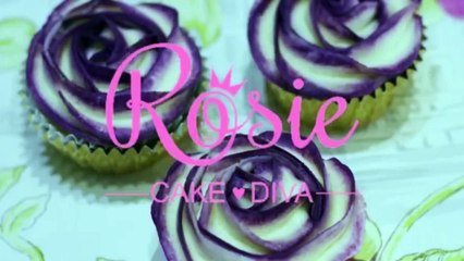 Two-Tone Buttercream Rose Cupcake Tutorial