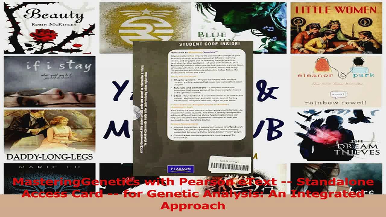 PDF Download  MasteringGenetics with Pearson eText  Standalone Access Card  for Genetic Analysis An Read Online