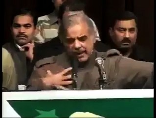 Mian shabaz sharif got a elecric shock during his Speech