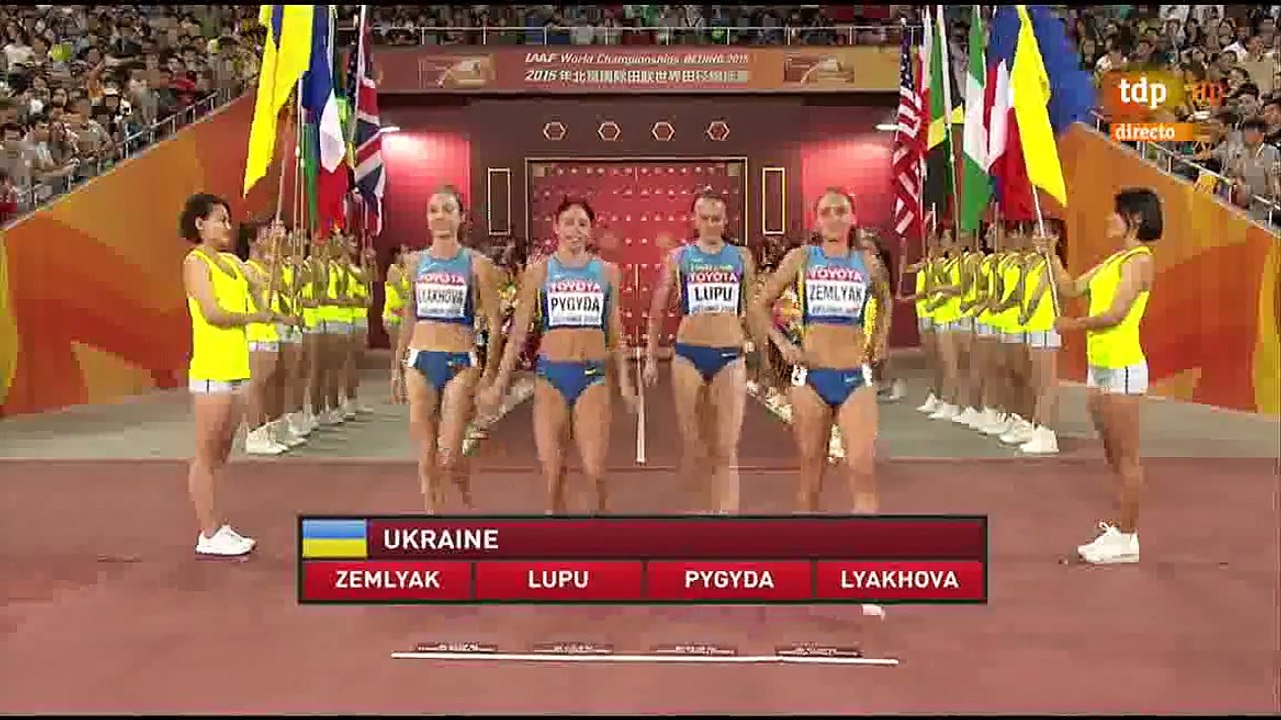 4x400m women relay IAAF World Athletics Championships 2015 Beijing