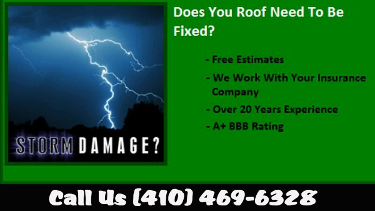 Guilford, MD Hail Damage Roof Repair Call (410) 469-6328