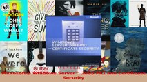 Microsoft Windows Server 2003 PKI and Certificate Security PDF