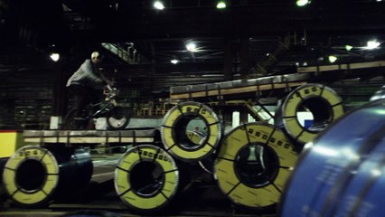 Stainless: Vasya Lukyanenko Riding BMX in a Steel Mill