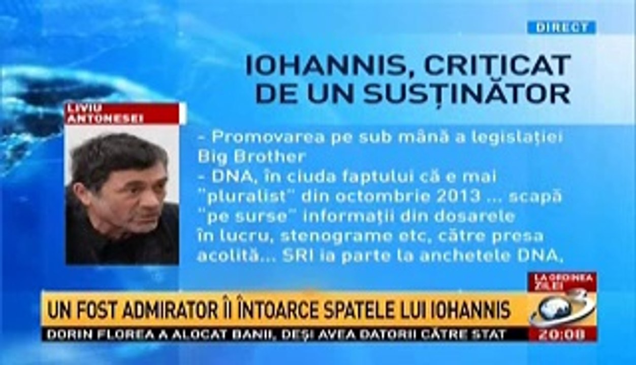 LIVIU ANTONESEI critica dur mandatul lui IOHANNIS. Cum comenteaza Ilie Serbanescu si Ovidiu Zara