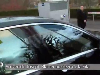 Blatter est arrivé pour son audition devant les juges de la Fifa à Zurich