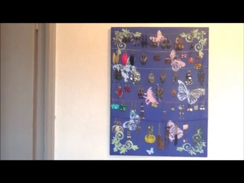 Confectionner un présentoir à boucles d'oreilles facilement