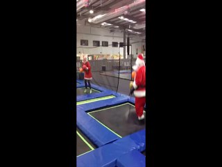 Unlimited fun In trampoline Park At Christmas