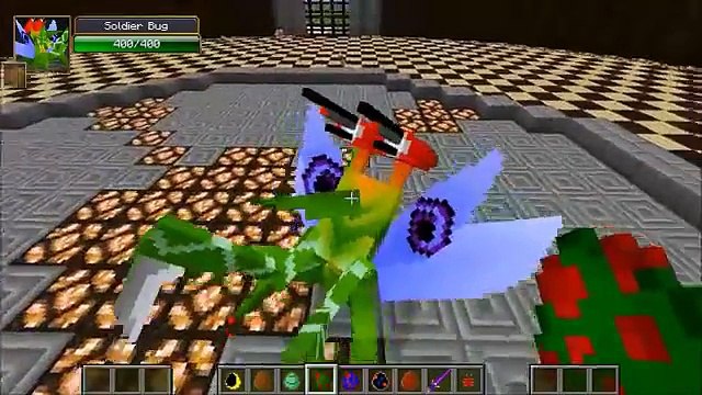 RED ANT ROBOT VS MOTHRA & CATERKILLER - Minecraft Mob Battles - OreSpawn Mod