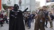 Darth Vader Force-Chokes Star Wars Fans in Line for The Force Awakens