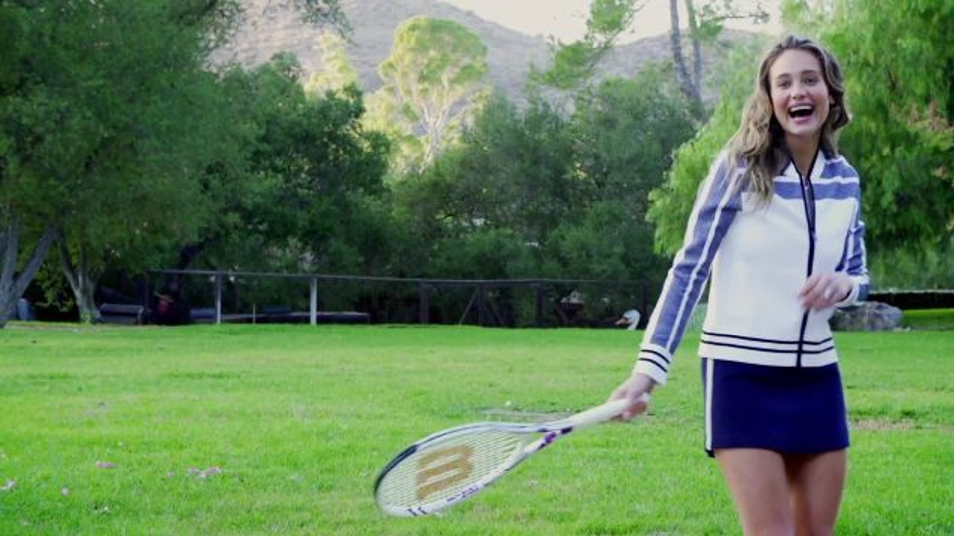 She plays tennis well