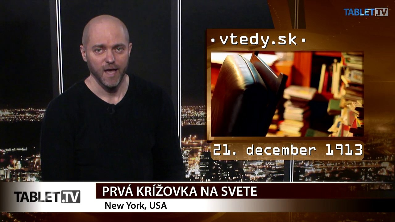 Stalo sa VTEDY: Prvá krížovka na svete