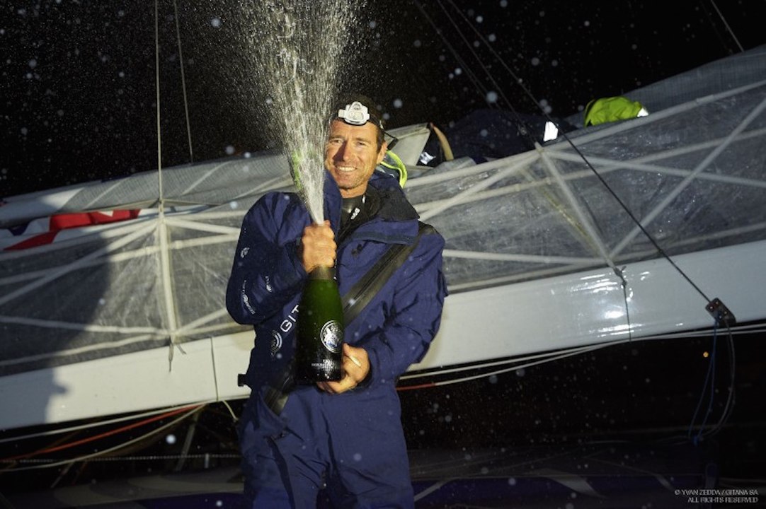 Victoire de Sébastien Josse dans la Transat St Barth - Port La Forêt