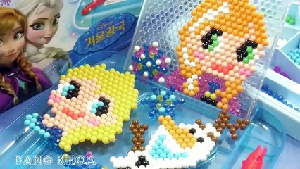 Đồ chơi xếp hình công chúa Elsa bằng các hạt tròn rèn luyện tính cẩn thận của bé