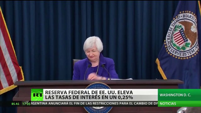 La Reserva Federal de Estados Unidos eleva la tasa de interés base por primera vez desde el 2006