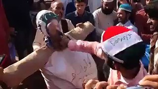 Mian Nawaz Sharif has beaten by public