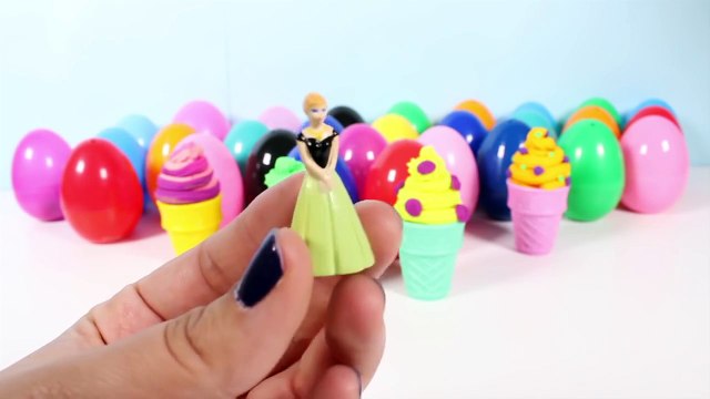 Play Doh Ice Creams Peppa Pig Mickey Mouse Disney Surprise Eggs Surprise Ice Creams Toy Vi