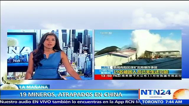 Al menos 19 trabajadores están atrapados tras explosión en mina de carbón en China