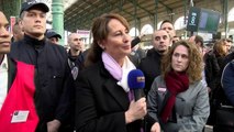 Ségolène Royal teste les portiques de sécurité Gare du Nord