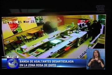 Cámaras captaron modus operandi de banda delictiva