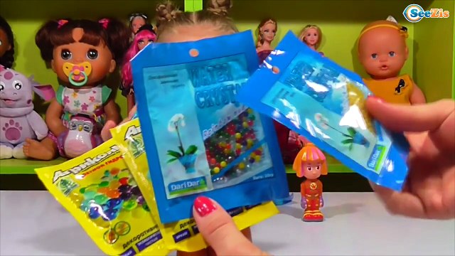 ✔ Фиксики. Девочка Ярослава выращивает шарики Орбиз – шарики гидрогель - Orbeez - Video for kids ✔