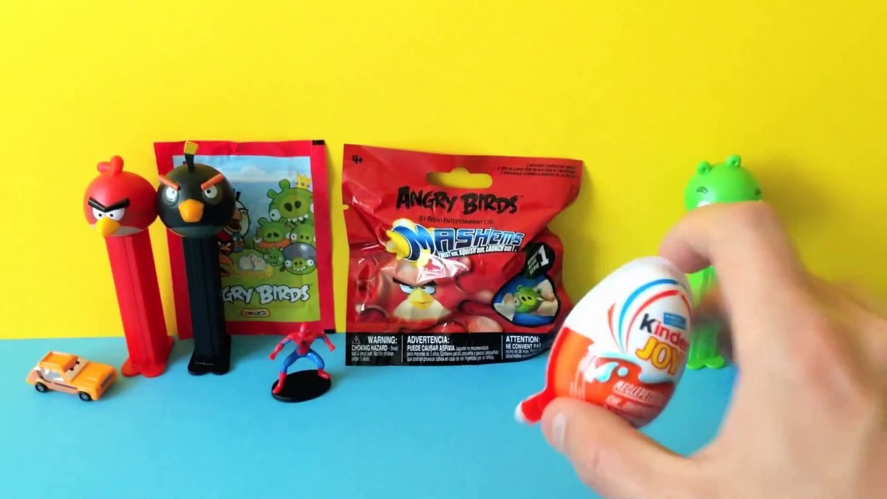 Peel Eier Spiderman Spielzeug Überraschungseier Angry Birds mashems