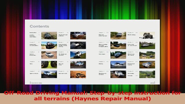 Download OffRoad Driving Manual Stepbystep instruction for all terrains Haynes Repair Manual Ebook Free
