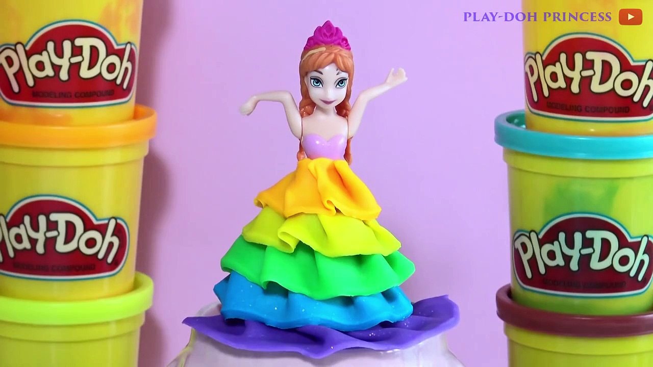 Play-Doh-Regenbogen-Kleid Maker Disney Princess Gefrorene Elsa Anna Rapunzel Ariel Belle