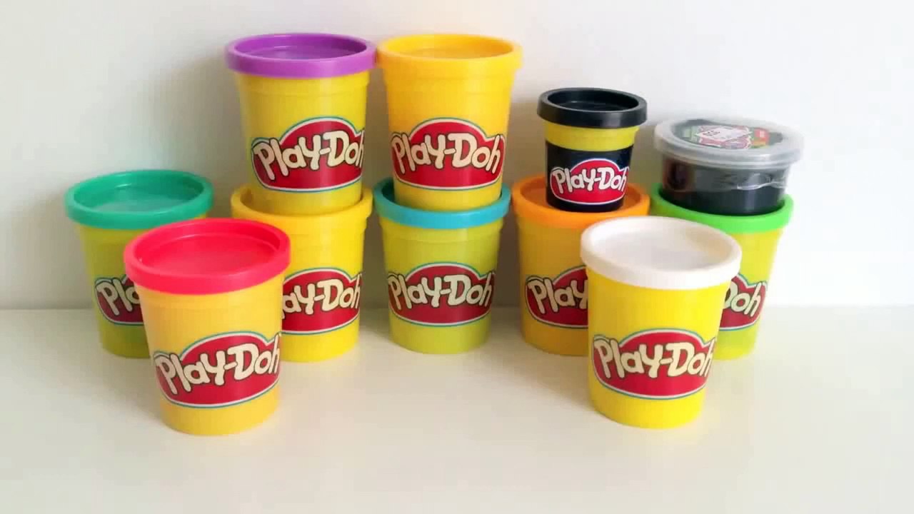 Spielen Doh Angry Birds Cupcakes - roter Vogel, grün Schwein, blauer Vogel, schwarzer Vogel, weißer Vogel