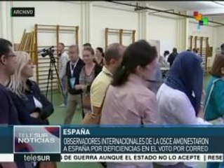 OSCE amonesta a España por las deficiencias del voto por correo