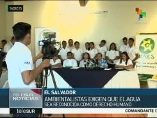 El Salvador: exigen que el agua sea reconocida como derecho humano