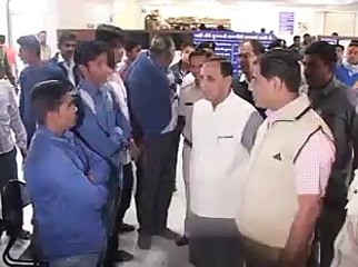 Vadodara RTO Office visit by transport minister Vijay Rupani