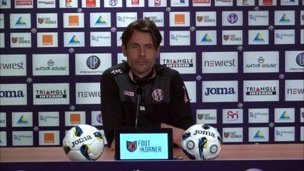 La Conf' de presse de D.Arribagé avant TFC/Lille