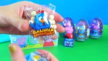 Peppa Pig George Galinha Pintadinha Ovos Surpresas Massinha Big Surprise Eggs Huevos Sorpr