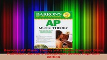 Read  Barrons AP Music Theory with Audio Compact Discs Publisher Barrons Educational Series Ebook Free