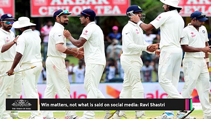 Ravi Shastri _ Win Matters, Not What Is Said On Social Media