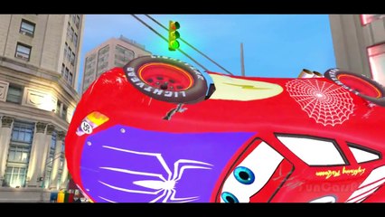 Spider-Man Marvel Super Hero ft Wolverine w/ Lightning McQueen Disney Cars