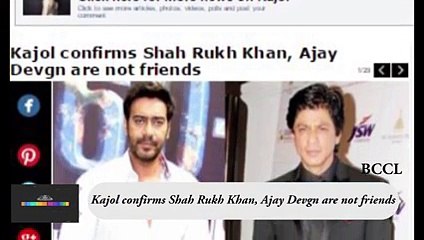 Kajol confirms Shah Rukh Khan, Ajay Devgn are not friends
