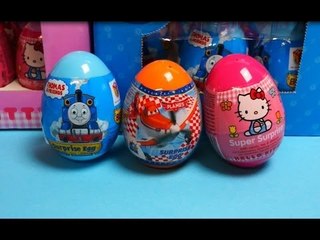 3 HUEVOS SORPRESA, HELLO KITTY, THOMAS AND FRIEND, COLECCIÓN 2014  KINDER SURPRISE