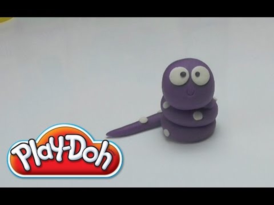 Cute Pink Snake - How to make with PLAY DOH DIY