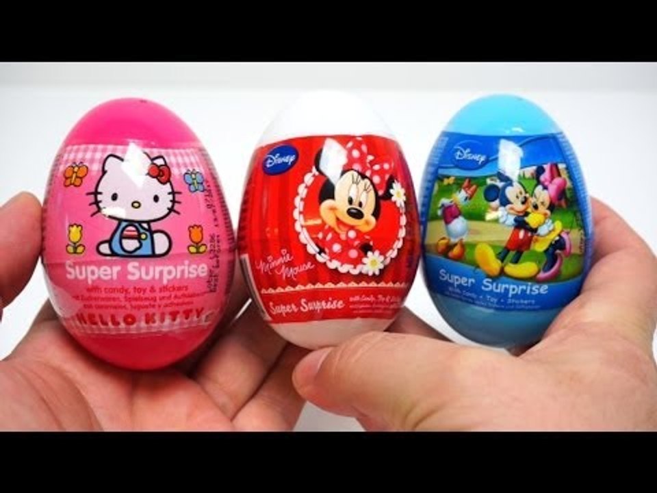 Hello Kitty Minnie Mouse Mickey Mouse Surprise Egg