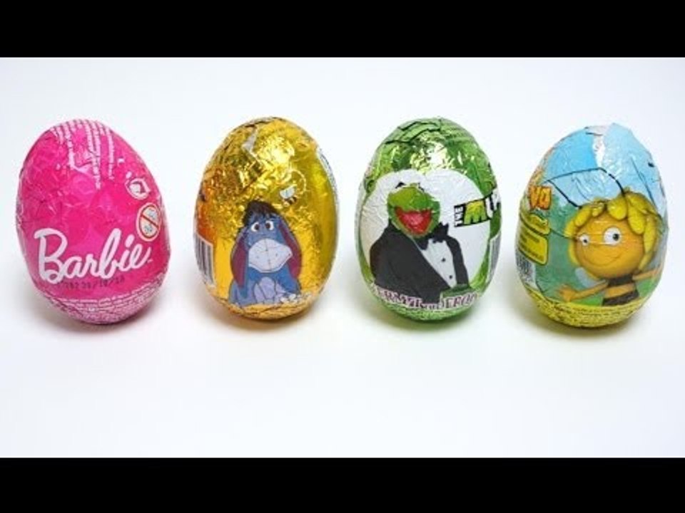 Surprise Eggs Bee Maya Kermit The Frog Barbie Disney Piglet