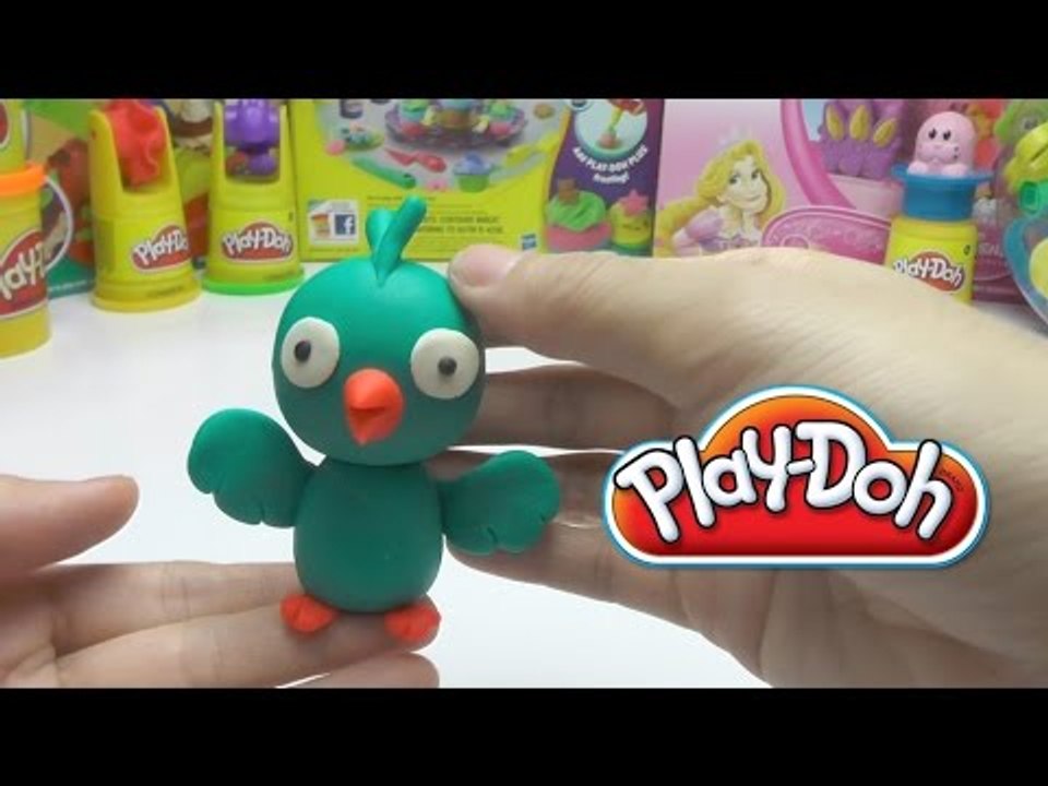 Play-Doh  - How to Make a Green Twitter Bird DIY