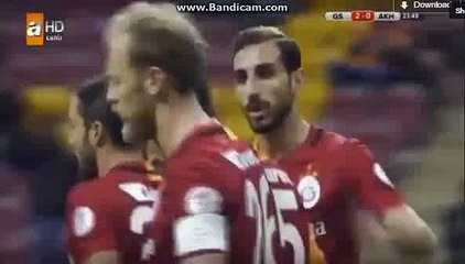 Bilal Kisa Incredible  Goal Galatasaray 2-0 Akhisar 17-12-2015
