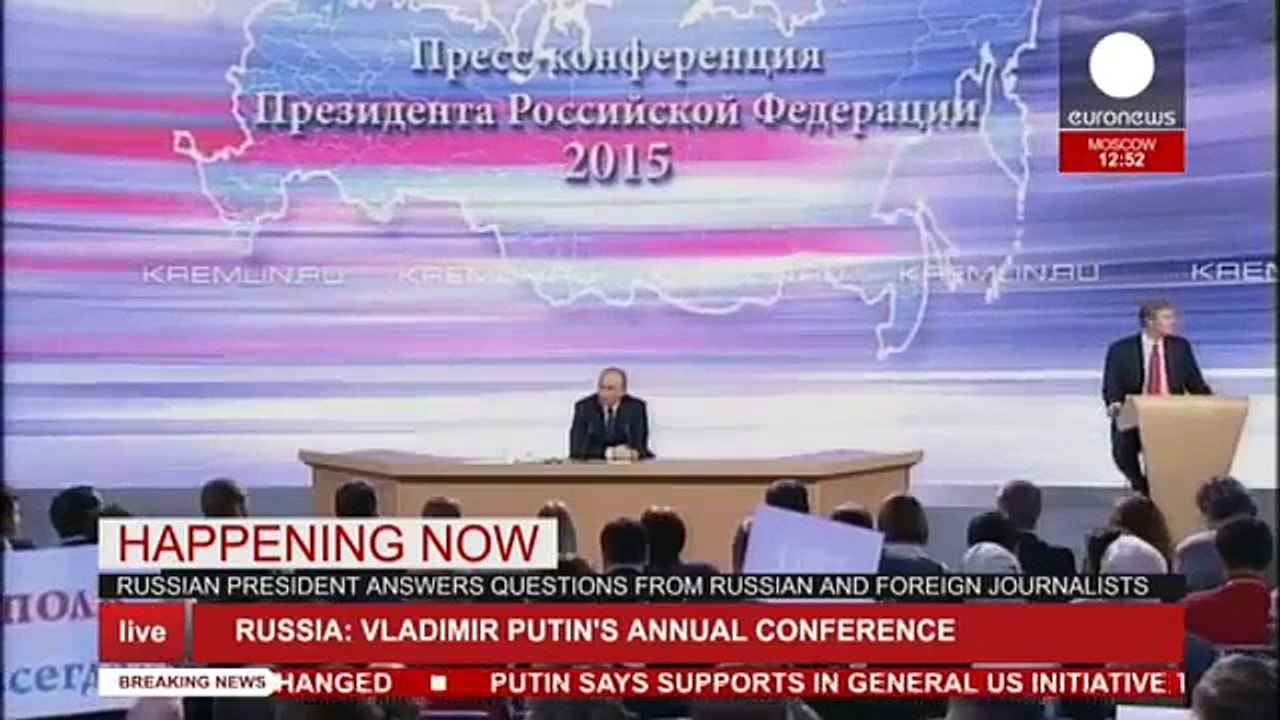Putin on Turkey- 'I won't ask them to apologize' - annual conference LIVE